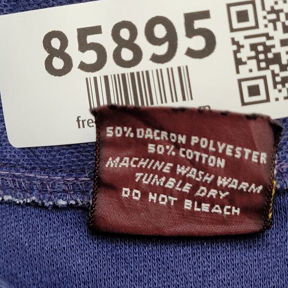 Vintage 80s Conor Preppy Polo Shirt XS/S 17x25 Navy-Blue USA - Picture 6 of 12